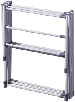 Excellent Houseware Wasrek/droogrek - wit - metaal - 75 x 40 x 104 cm - ophangen — thumbnail 5