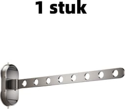 1 stuk - Opvouwbaar wasdroogrek - Kledingstang - Wasdroogrek - Zuignap - Multifunctioneel onzichtbaar wasdroogrek voor thuisgebruik - 44 cm * 12,5 cm * 6 cm - Grijs — thumbnail 1