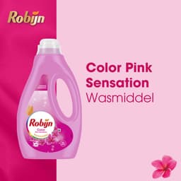 Robijn - Vloeibaar Wasmiddel - Pink Sensation - 6 flessen - 144 Wasbeurten - Voordeelverpakking — thumbnail 3