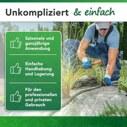 Set van 50 roestvrije grondankers voor onkruidwerend doek, gegalvaniseerde stalen pinnen voor het bevestigen van onkruidwerende tegels, onkruidfolie of voor kamperen - 150 x 25 mm - Diameter 2,7 mm — thumbnail 3