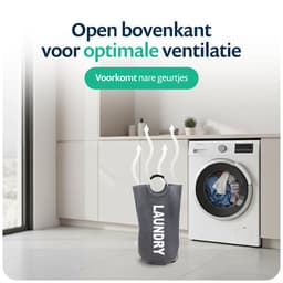 Wonair Wasmand – Waszak – Opvouwbaar – 81L - Donkergrijs — thumbnail 3