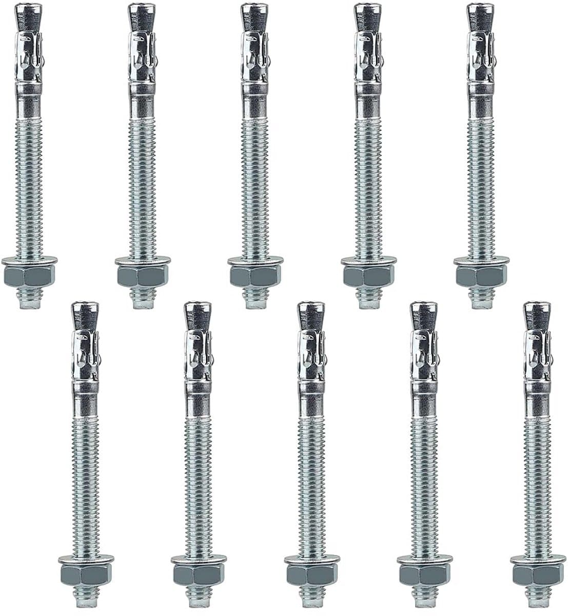 M10 Ankerbouten 90mm - 10 Stuks Zware Lasten Beton & Metselwerk — afbeelding 1