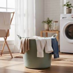 Excellent houseware flexibele wasmand - groen - 27 liter - kunststof - 42 x 40 x 35 cm — thumbnail 2
