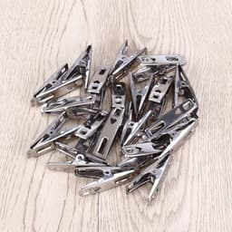 25 stuk wasknijper - knijper- roestvrijstalen wasknijpers - Hartvormige platte knijpers - Veerbelaste windbestendige knijpers - roestvrijstalen knijper - te gebruiken als sluitknijpers voor voedsel- en snackzakjes roestvrij en duurzaam voor waslijnen — thumbnail 5