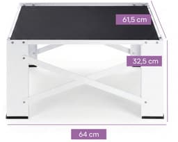 Wasmachine verhoger opbouwmeubel - 300 kg belastbaar - 64 x 61.5 x 32.5 cm - universeel — thumbnail 3