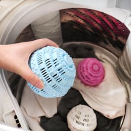 Wasbollen - 1 Stuk - Wasbal Voor De Wasmachine - 11 Cm - Antiklitwerking - Herbruikbaar - Haarvanger Wasbollen - Wasballen Wasbol - Pluisballen - Geschikt Voor Lakens, Jassen, Kleding, Dekens - Blauw — thumbnail 3