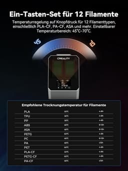 Filamentdroger met 48u Timer en 360° Hete Luchtcirculatie voor PLA/ABS/TPU/PETG/ASA — thumbnail 4