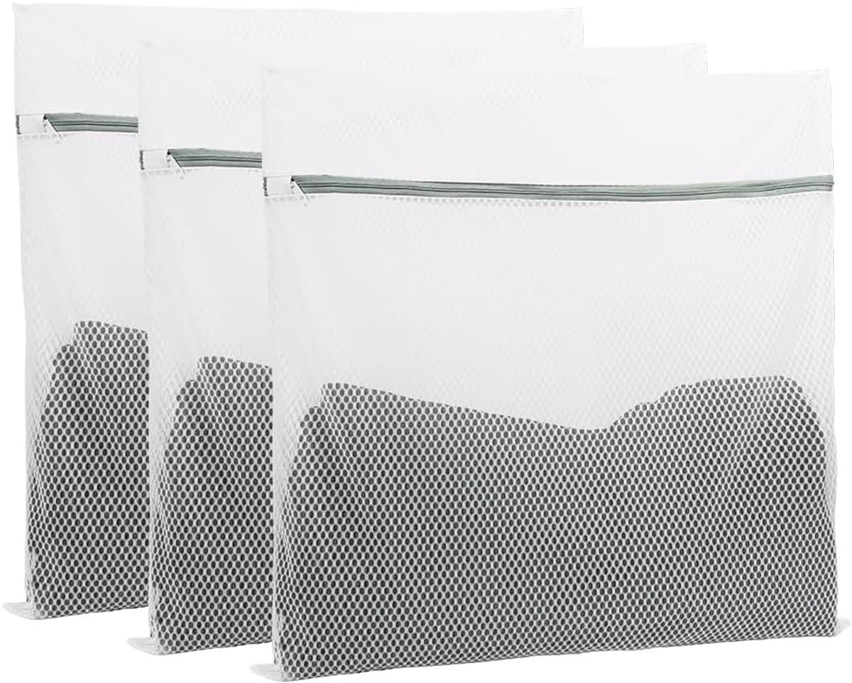 Gsedaox-Waszak Voor Fijne Was - laundry bag - Waszakken Van Gaas - Groot Formaat / Fijne Mesh / 3 Stuks - Voor Wasmachine En Reizen — afbeelding 1