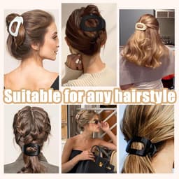 Set van 6 Platte Dunne Haarklemmen met Sterke Klemkracht voor Dames — thumbnail 5