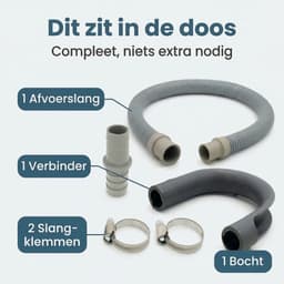 Cheqo® Afvoerslang Verlengset - Afvoerslang Verlenger - Afvoerslang Verlenging - Afvoerslang Set - Afvoerslang - Afvoer Slang Verlengstuk - Afvoer Slang Verlenger - Afvoerdoorverbinder — thumbnail 2