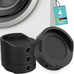 Wasmachine Dempers - Anti-vibratie Voetjes - Stil Draaien - Maximale Demping - 4 Stuks - Zwart — thumbnail 1