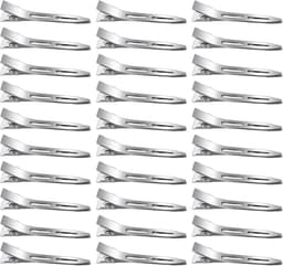 30x Zilveren Krokodillenhaarspeldjes Metaal 5.5 cm voor Kapsels — thumbnail 1