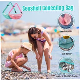 Schelpenzak Kinderen - Strandtas Mesh - Zeeschelpen Verzamelen - Verstelbare Riem - 31 x 11 cm - Meerdere Kleuren — thumbnail 5