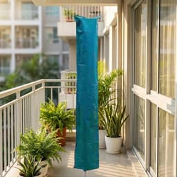 Droogmolen Beschermhoes - Droogrek Afdekking - Buiten Kleding Drogen - Winddicht Met Ritssluiting - 30 x 180 cm - Groen — thumbnail 3