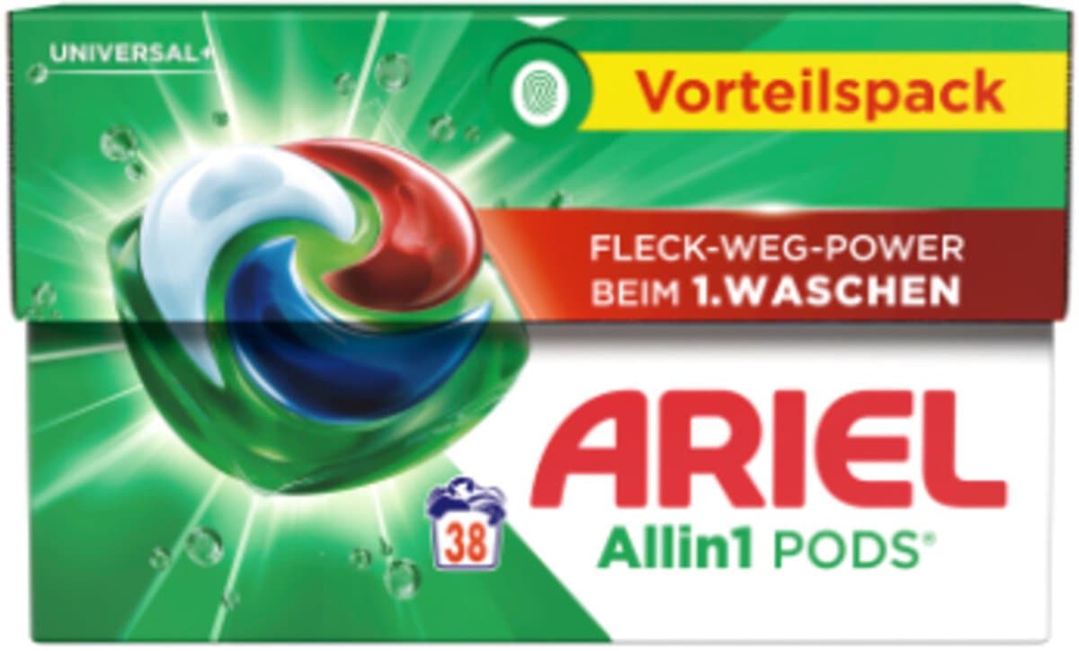Ariel Wasmiddel Allin1 Pods Universal - 38 stuks — afbeelding 1