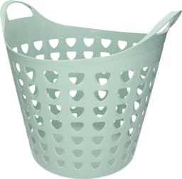 Flexibele wasmand - 26 liter - kunststof - groen - D45 x H40 cm — thumbnail 1