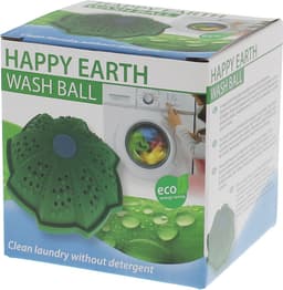 Scanpart Happy Earth wasbal voor wasmachine - Eco wasbol - Wassen zonder wasmiddel - Vervangt wasmiddel waspoeder - Keramische balletjes - Ecologisch - Duurzaam — thumbnail 1