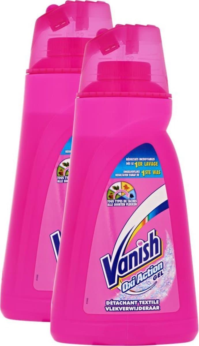 Vanish Oxi Action Intelligence Gel Vlekkenverwijderaar - 2x1ltr — afbeelding 1