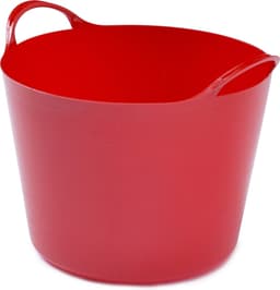 Whitefurze Flexibele emmers - 2x stuks - 14 liter en 26 liter - rood — thumbnail 2