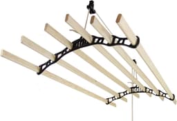 Clothing Airer Ceiling Pulley - Black - 2m — thumbnail 1