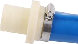Platte afvoerslang 20 m x 38 mm met 2 klemmen - voor dompel- en andere waterpompen - vijvers tuinirrigatie - blauw — thumbnail 5