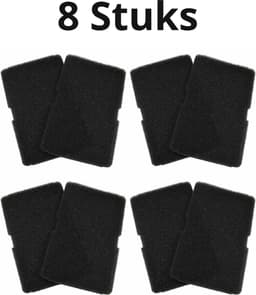 Bramokava 8x Filter geschikt voor Beko Blomberg Droger 2964840100 - 235 x 150 mm - Spons Foam Schuimfilter — thumbnail 5