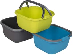 Bo-Camp - Afwasbak Camping - Vierkant - 13 Liter - Grijs — thumbnail 3