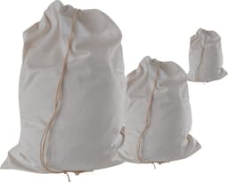 Bluvardi katoenen waszakken set van 3 stuks - heavy duty - Natural cotton - Natuurlijke katoenen zonder chemische behandeling — thumbnail 1