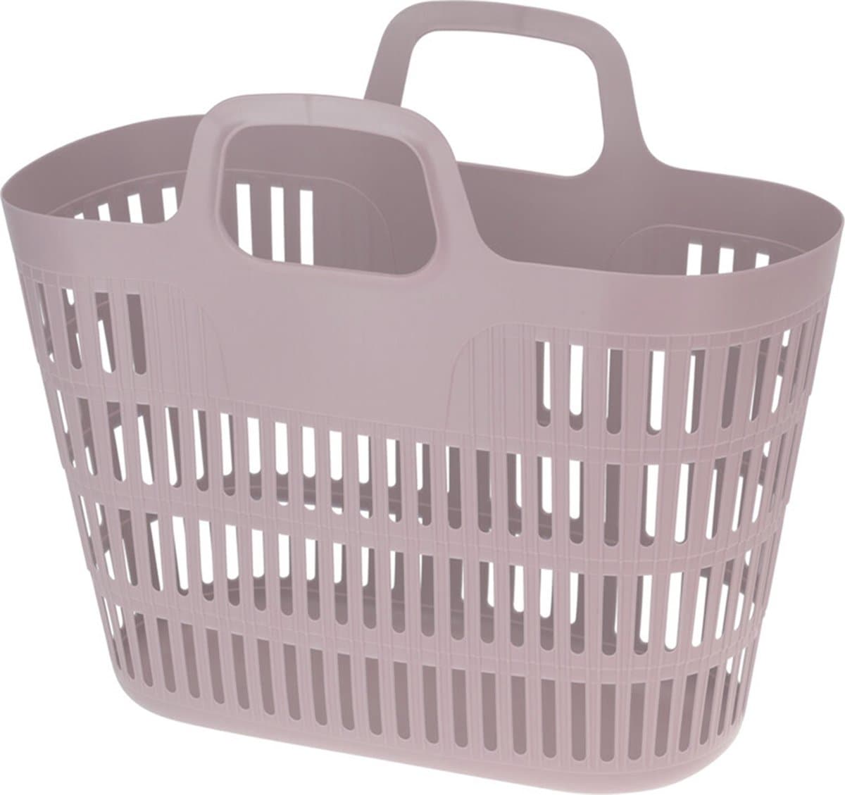 Wastas - flexibel - 25L - 47 x 23 x 32 cm - lichtroze - boodschappentas — afbeelding 1