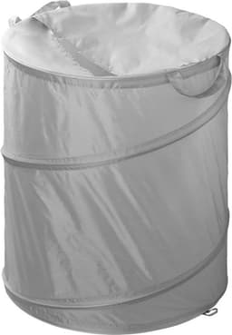 ProPlus Waszak - Wasmand - Pop-up Waszak - Ø 45 cm - Camping Wasmand - Camper/caravan wasmand - Ruimtebesparend - voor Campingreizigers - met Handvat - Opbergmand - Opvouwbaar - Grijs — thumbnail 1