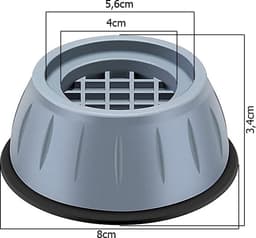Trillingsdempers Wasmachine - 4 Stuks - Wasmachine Verhoger - Wasmachine Dempers - Droger - Vaatwasser — thumbnail 3