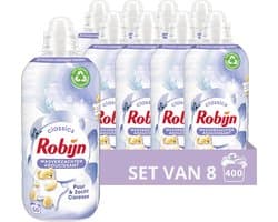 Robijn Classics Puur & Zacht ​Wasverzachter - 8 x 50 wasbeurten - Voordeelverpakking