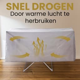 Hoes voor Verwarmd Droogrek - Losse hoes - Hoes voor versneld drogen - Energiezuinig — thumbnail 4