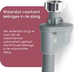 Fyveli - Wasmachine slang - 2 meter - 3/4" Universeel - Met Waterslot — thumbnail 5