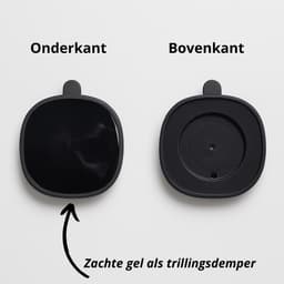Trillingsdempers Wasmachine met Gel – Set van 4 stuks – Zwart - Anti-Trillingsvoeten – Geluidsreductie & Anti-Slip – Universeel – Beschermt Vloer & Apparaat — thumbnail 2