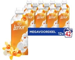 Lenor Wasverzachter Amber & Orchidee - 12 x 42 Wasbeurten