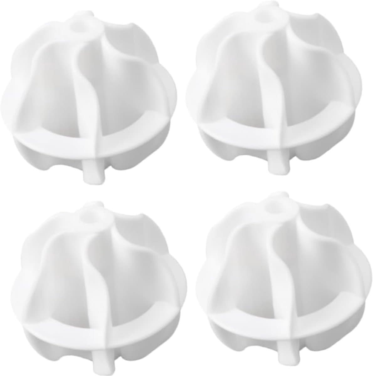 4 Stuks Wasbal anti-wikkelballen ballen wassen Wasmachine accessoires Wasmachine ballen wasmachine benodigdheden p.p wit — afbeelding 1