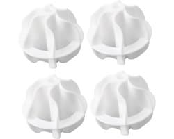 4 Stuks Wasbal anti-wikkelballen ballen wassen Wasmachine accessoires Wasmachine ballen wasmachine benodigdheden p.p wit — afbeelding 1
