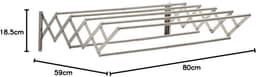 White-Label® Wanddroogrek - Droogrek Inklapbaar - Wasrek - Droogtoren - Droogrekken - Zilver — thumbnail 2