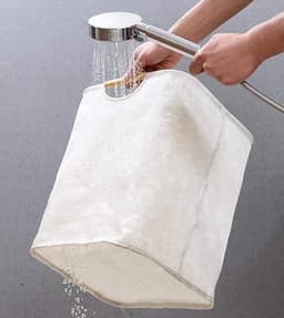 Waterdichte wasmand -36L speelgoedwasmand - Opbergmand voor vuile was - Kleine opvouwbare wasmand - Met versterkte houten handgreep -Voor wasgoed, badkamer (lengte 40 cm) — thumbnail 5