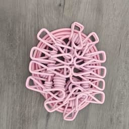 1 Draagbare buitenwaslijn - Geen stoten - Geschikt voor het drogen van kleding thuis met sterke bevestiging - 1,8 m met 12 clips - Roze — thumbnail 5