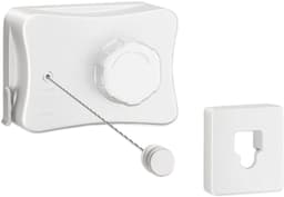 Intrekbare Waslijn - Wand Waslijn - Kleding Drogen - Niet-Verzakkend Ontwerp - 5.1 Meter - Wit — thumbnail 1