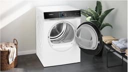 Siemens WR47B2C40, Vrijstaand, Voorlader, Warmtepomp, Wit, Draaiknop, Touch, Rechts — thumbnail 4
