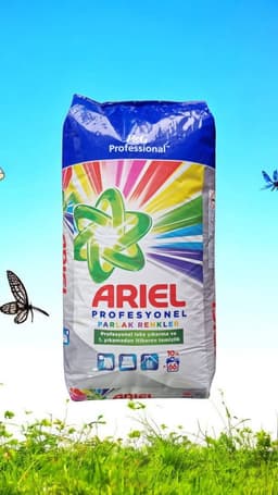 Ariel Professioneel Briljante Kleuren 10 KG – Krachtig Waspoeder – Beschermt Kleuren & Vezels – Voor Stralend Schone Kleding – Professionele Kwaliteit - Brilliant Colors 10 KG – Powerful Laundry Detergent – Protects Colors & Fibers – Professional — thumbnail 2