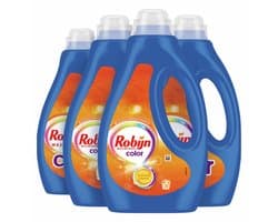 Robijn - Vloeibaar Wasmiddel - Color - 4 flessen - 80 Wasbeurten - Voordeelverpakking