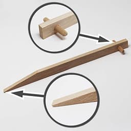 Houten Grondankers 30 cm - Natuurlijke Bevestigingsankers voor Tuin en Landschap — thumbnail 4