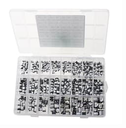 SMD Aluminium Elektrolytische Condensator Assortimentsset – 400 Stuks – 1µF t/m 1000µF – 24 Waarden – 10V–50V – Compacte SMD Condensatoren — thumbnail 1
