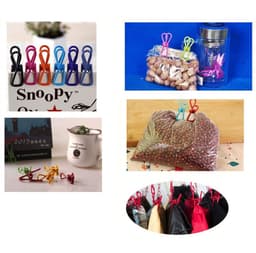 50-stuks Chipklemmen - Voedselzakklemmen - Wasknijpers - Mapklemmen - Fotodecoratie - Wanddecoratie - Geschikt voor het sluiten van snackzakken, het organiseren van documenten of het bevestigen van kleine huishoudelijke artikelen - Paars — thumbnail 5
