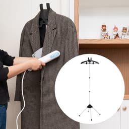 longziming -Opvouwbare Kledingstomer Standaard – Verstelbare Hoogte, Lichtgewicht & Draagbaar met Kledingclips – Geschikt voor Hand- en Verticale Stomers — thumbnail 4