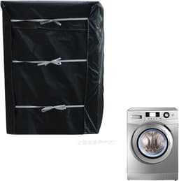 OIMG Wasmachine Beschermhoes - Wasmachine hoes - Wasmachine beschermer - Wasmachine overtrek - 210D Oxford Stoffen - met Rits en Verstelbaar - Beschermer - Wasmachine Hoes - 60x60x85cm - voor Toilet Keuken Balkon Badkamer Tuin(L) — thumbnail 4